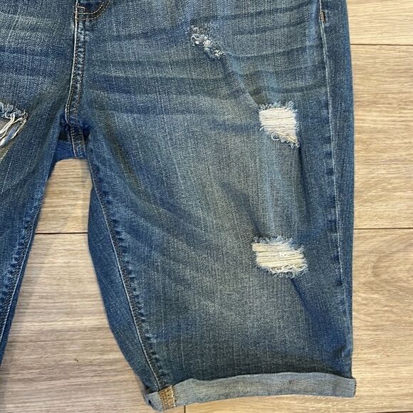 Women’s Soho New York jeans Plus size 20 denim distressed ripped Bermuda shorts - Picture 6 of 9